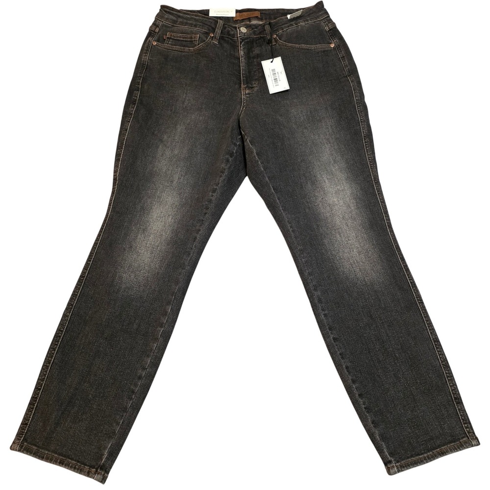 Judy Blue Slim Leg Jeans NWT Women 14W Black Tummy Control Mid Rise Stretch Edgy
